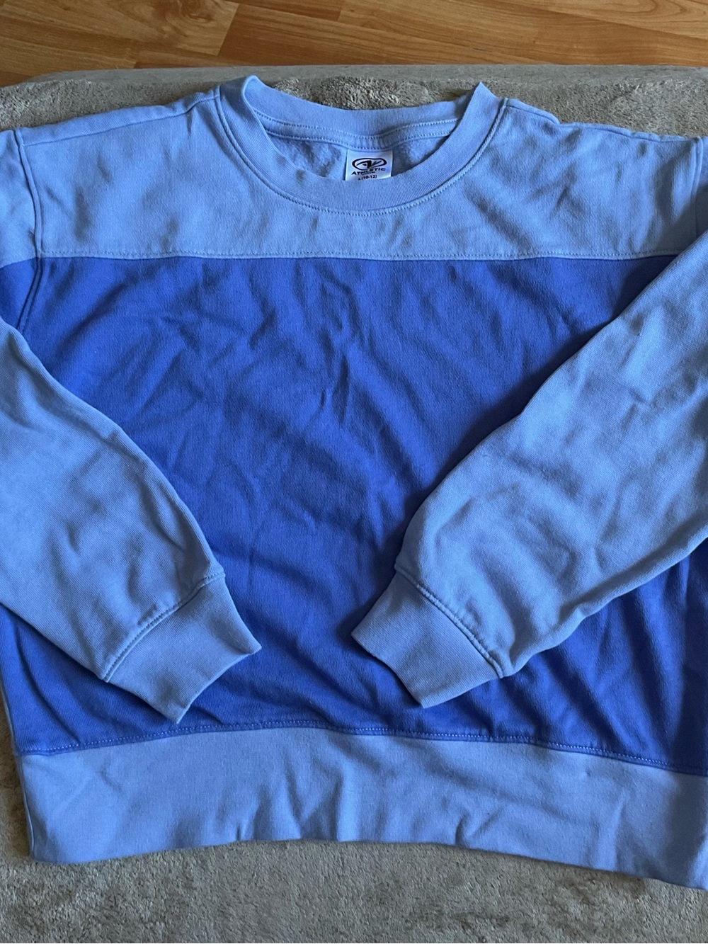 Athletic Works Colorblock Crewneck Sweatshirt Large 10/12